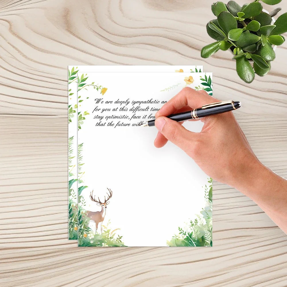 40/80 Sheets Stationery Printing Duplex Paper-Writing Letterhead 100gsm Suitable for School Printers, Household Goods 8.5X11in