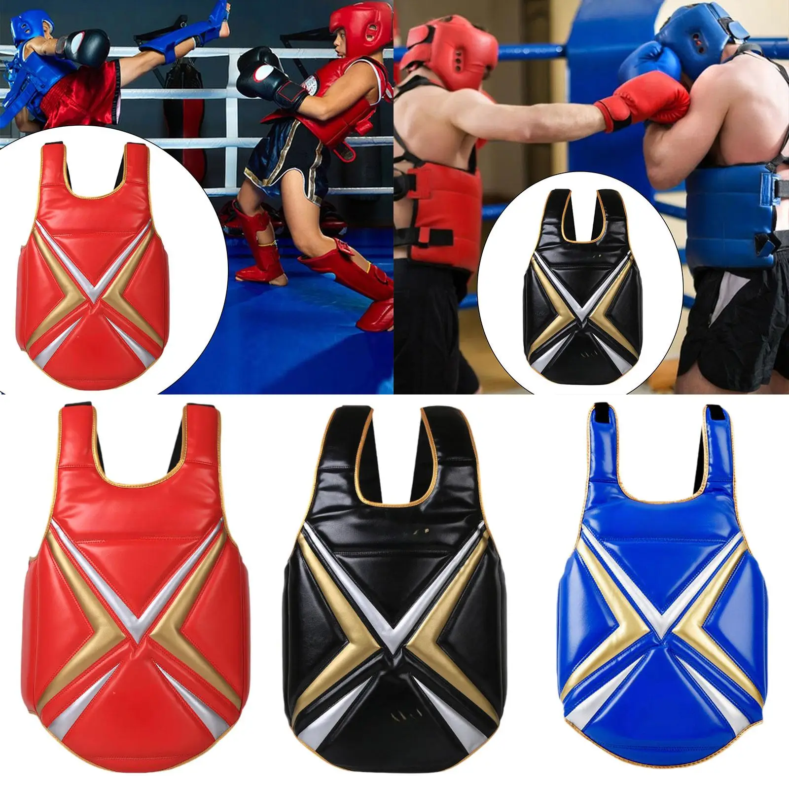 Karate Chest Protector Vest Soft Protective Gear for Sparring Home Gym Sanda