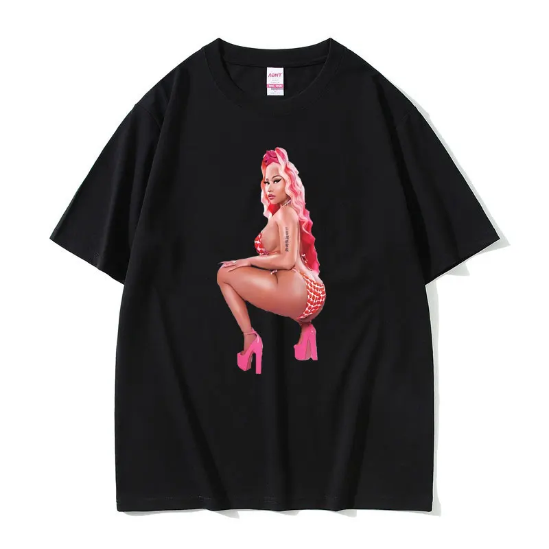 

Rapper Nicki Minaj Sexy Graphic Print Tshirt Men Women Hip Hop Oversized T-shirt Short Sleeve Male Fashion Casual Cotton T Shirt