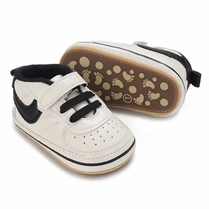 0-18M Fashion Classic Boys and Girls' Shoes Spring and Autumn Rubber Sole Anti slip Casual Sports Shoes First Walking Shoe 5