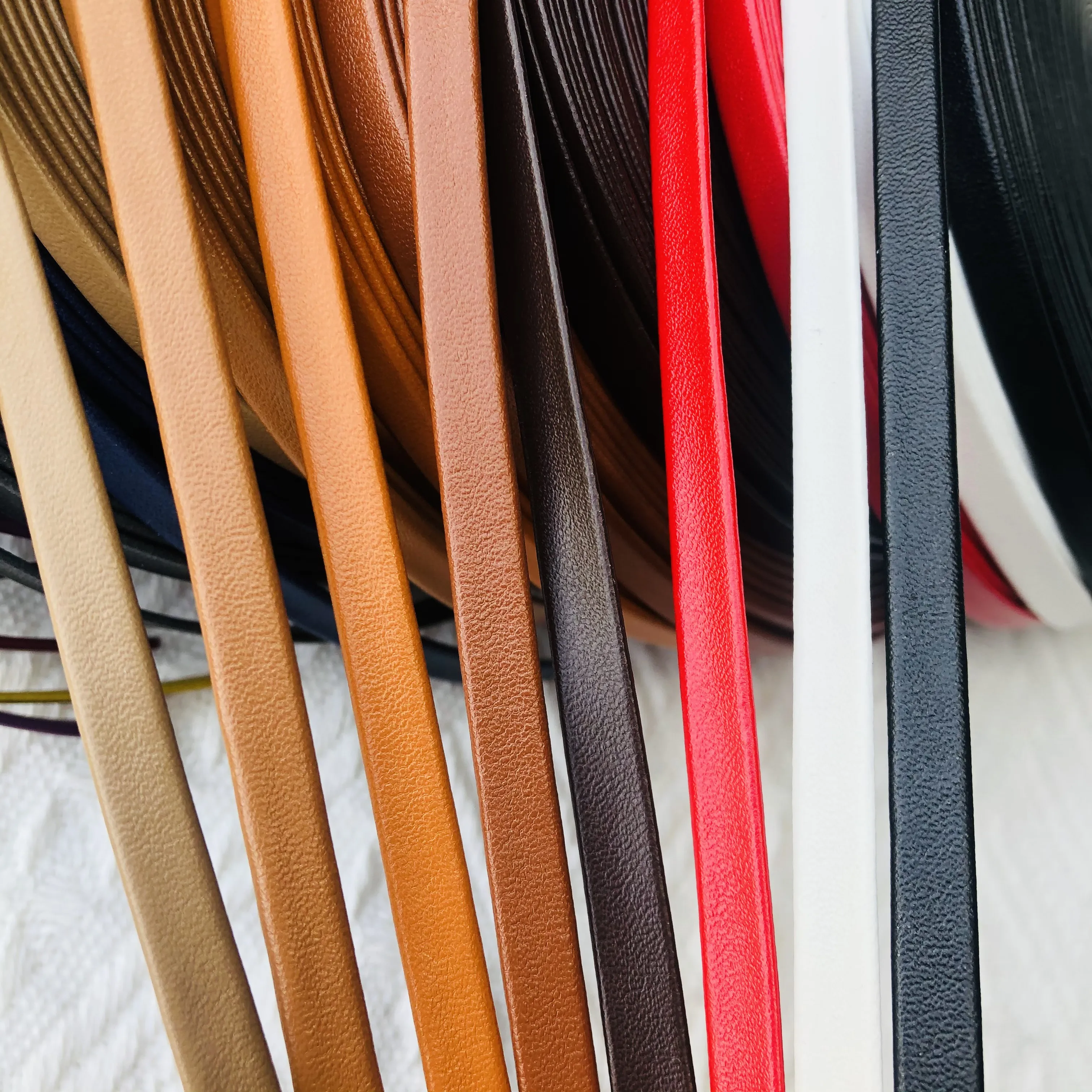 5mm10mm16mmHandmadeMaterial7mmPURibbonforBraidingBlackWhite