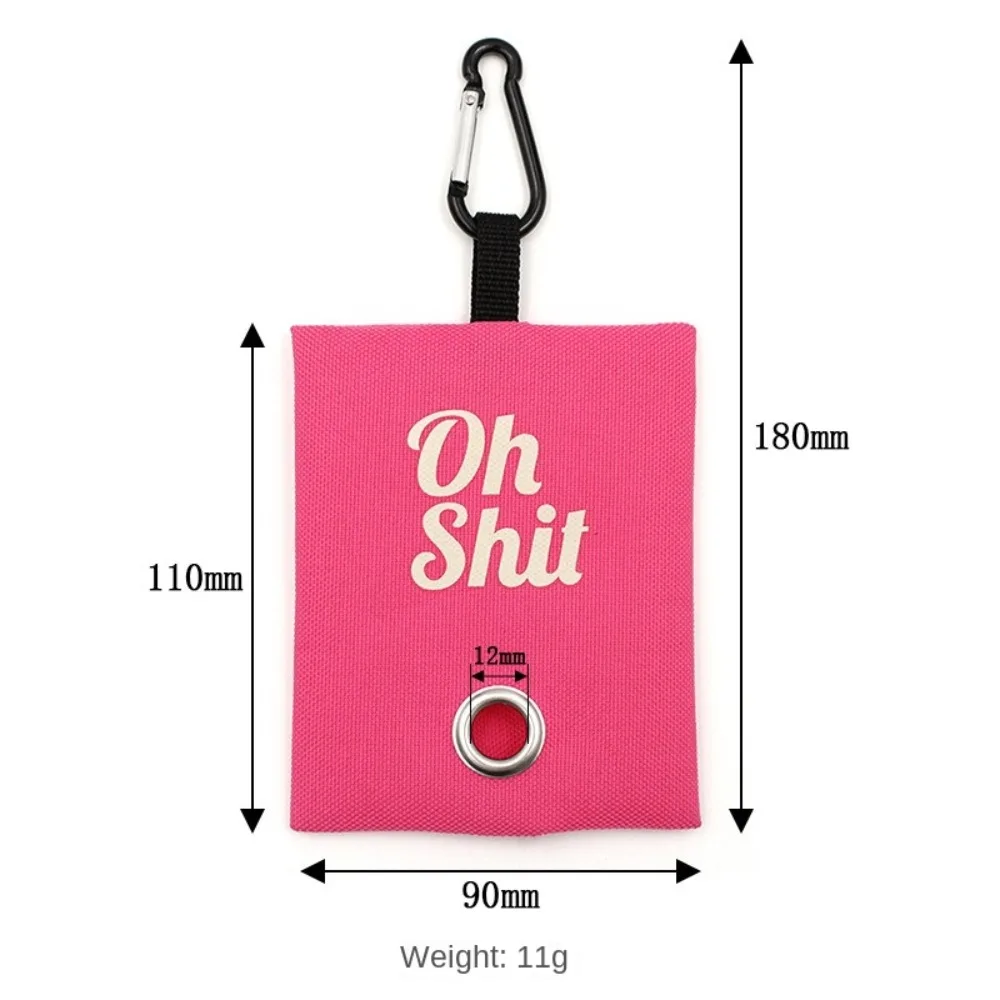 Canvas Pet Waste Bag Holder with Buckle for Dog Cat Owners