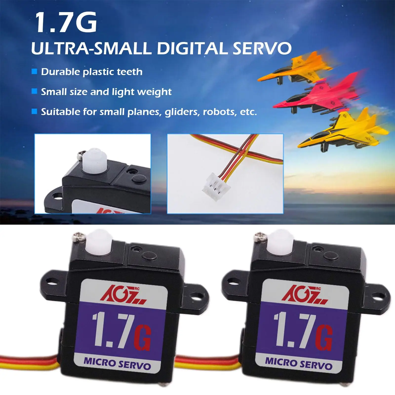 Servo JST Ultra Nano Sub C017CLS 0.050sec Digital Micro Servo Motor 1.7g for RC Car Plane Drone Robots Boat digital micro servo motor