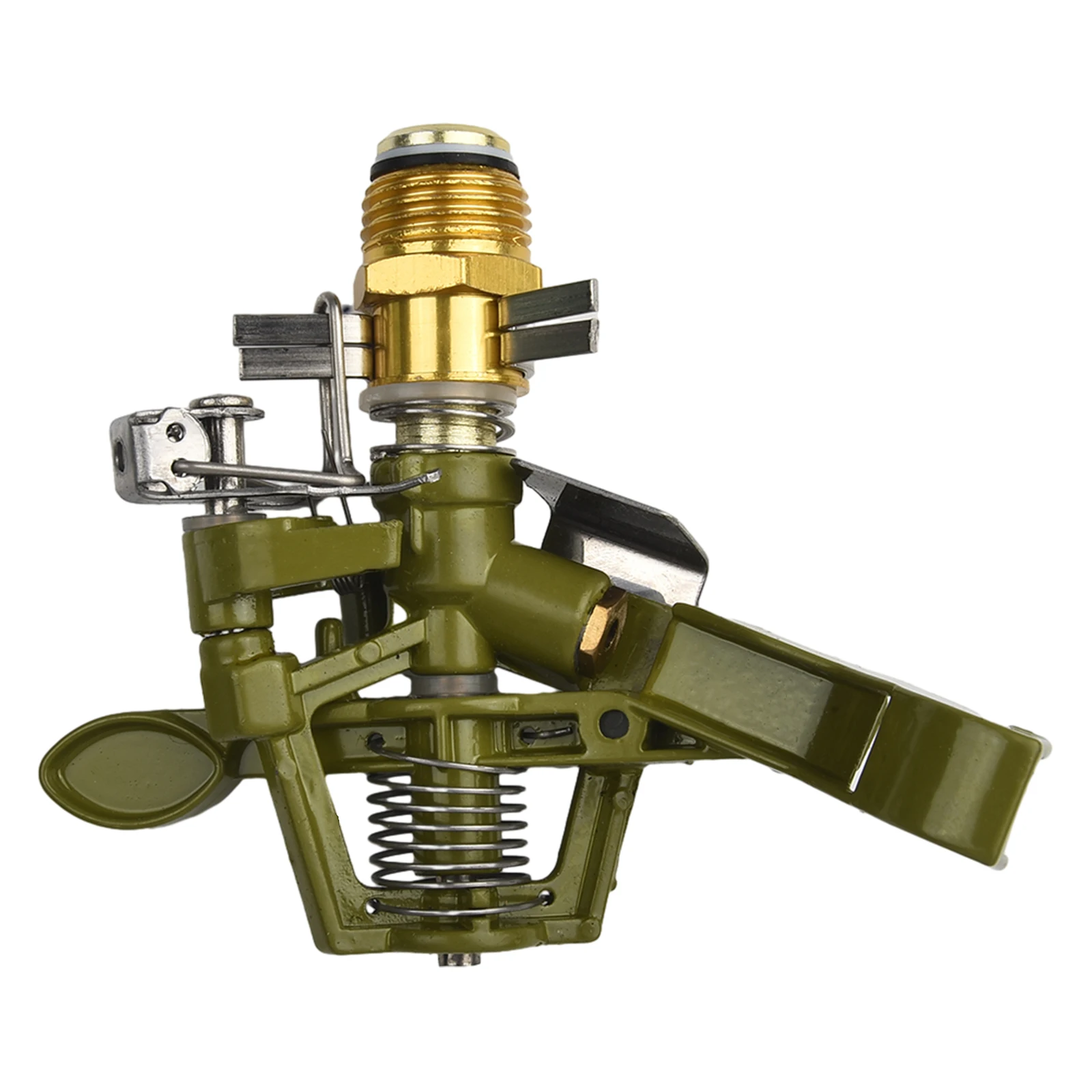 1/2" Brass Rocker Arm Water Sprinkler Nozzle Adjustable Water Sprinkler Lawn Watering Garden Irrigation Spray Nozzle