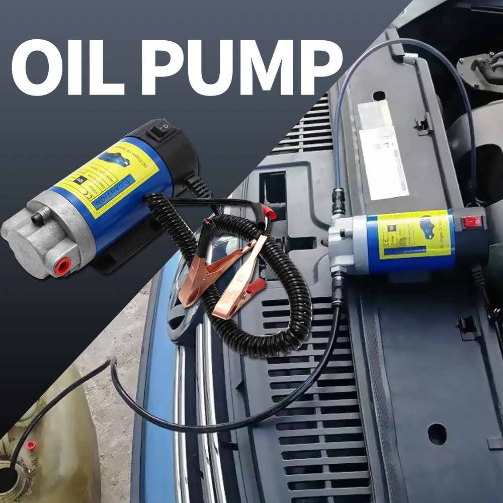 

Oil Diesel Extractor Pump12V 24V Electric Scavenge Suction Transfer Change Pump with Tubes Motor 100W 4L for Car Boat Motorcycle