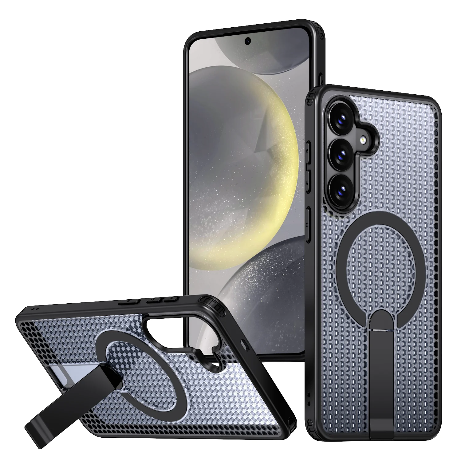 Armor Magnetic Cooling Bracket Case - Durable and Stylish Protection Cover