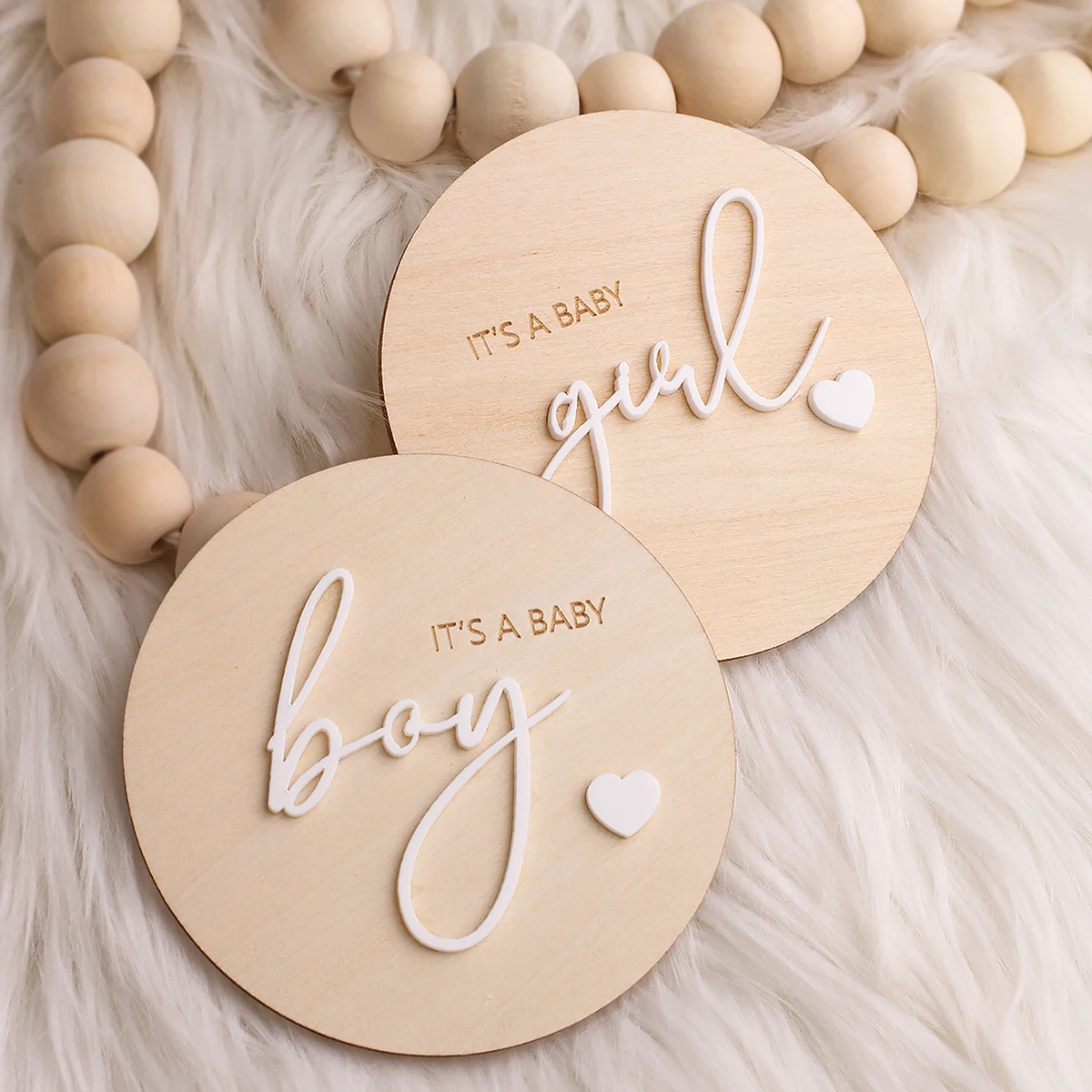 Ensemble de 2 pièces de signe de nouveau-né Hello World, accessoires Photo pour hôpital, je suis un garçon, une fille, signe en bois, signe d'annonce de naissance de bébé