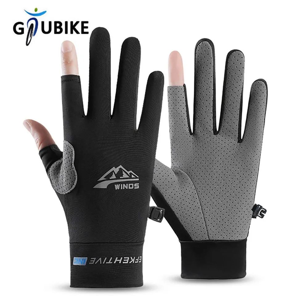 Gants doigts nus hommes femmes protection UV mi-doigts pêche pagayage voile aviron sports nautiques