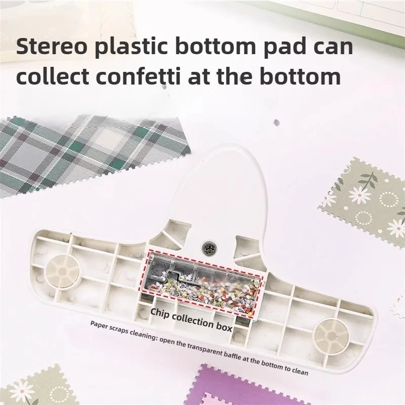 Large Border Pattern Hole Puncher Convenient Handheld Edger Tool for Kids Crafting  Decorative Stamp Embosser for DIY Projects