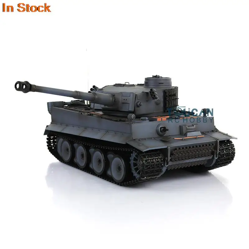 1/16 HENG LONG 7.0 Plastic Ver German Tiger I RC Tank 3818 Radio Model with Sound System BB Shoot Unit BB Pellets TH17246-SMT4 5