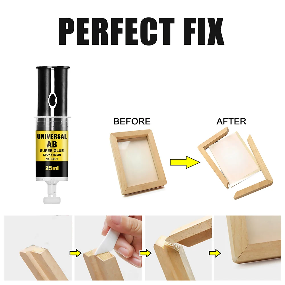 Description Picture 5 of item25ml Metal Bonding Adhesive Heat-Resistant Casting Glues Waterproof Casting Adhesive Strong Adhesion Water Tank Fuel Tank Repair