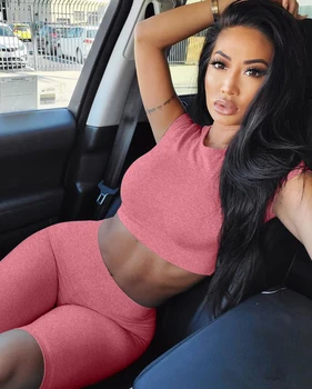 OQQ-Vêtements de sport élastiques et assiste pour femme, ensemble de 2 pièces pour le fitness, le yoga et la course à pied