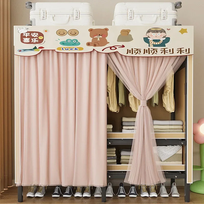 

Watches Cheap Closet Space Saving Garden Storage Clothes Wardrobe Bedroom Cupboard Filing Shelves Guarda Roupa Home Furniture