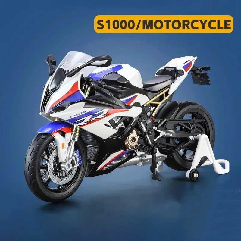 Motorbike Model BMW S1000RR White Sounds Lights, Toys \ Motorcycles