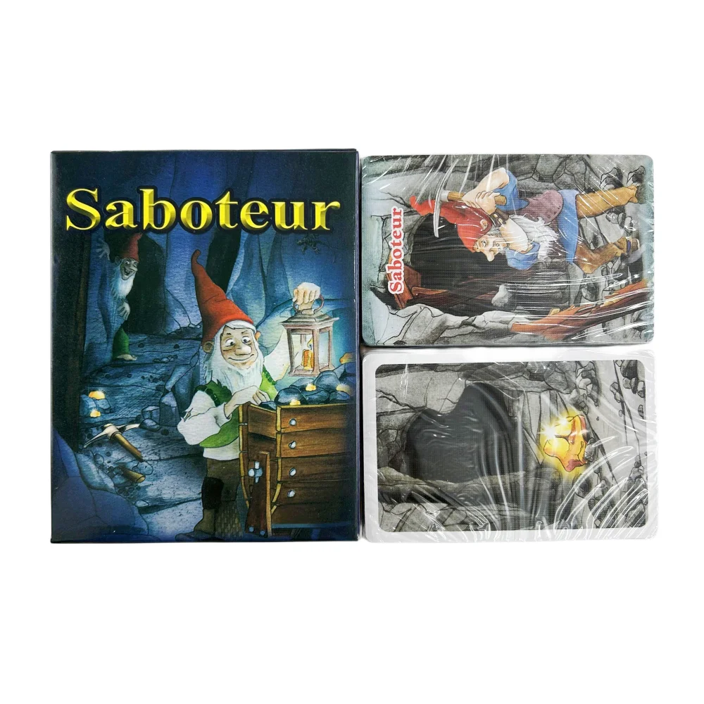 Board Game English Saboteur Board Game Cards For Families Party Dwarf Gold Mine Digging