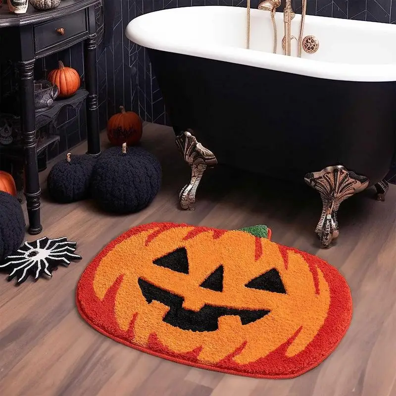 

Pumpkin Welcome Mat Pumpkin Patterned Doormat Non Slip Natural Coir Front Door Mat Trick Halloween Outdoor Mats For Front Door