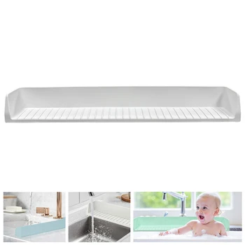 ถาดของเล่นอ่างอาบน้ําขนาดใหญ่, อุปกรณ์ป้องกันการกระเซ็นสําหรับเด็ก, ชั้นวางของอาบน้ําซิลิโคน 9