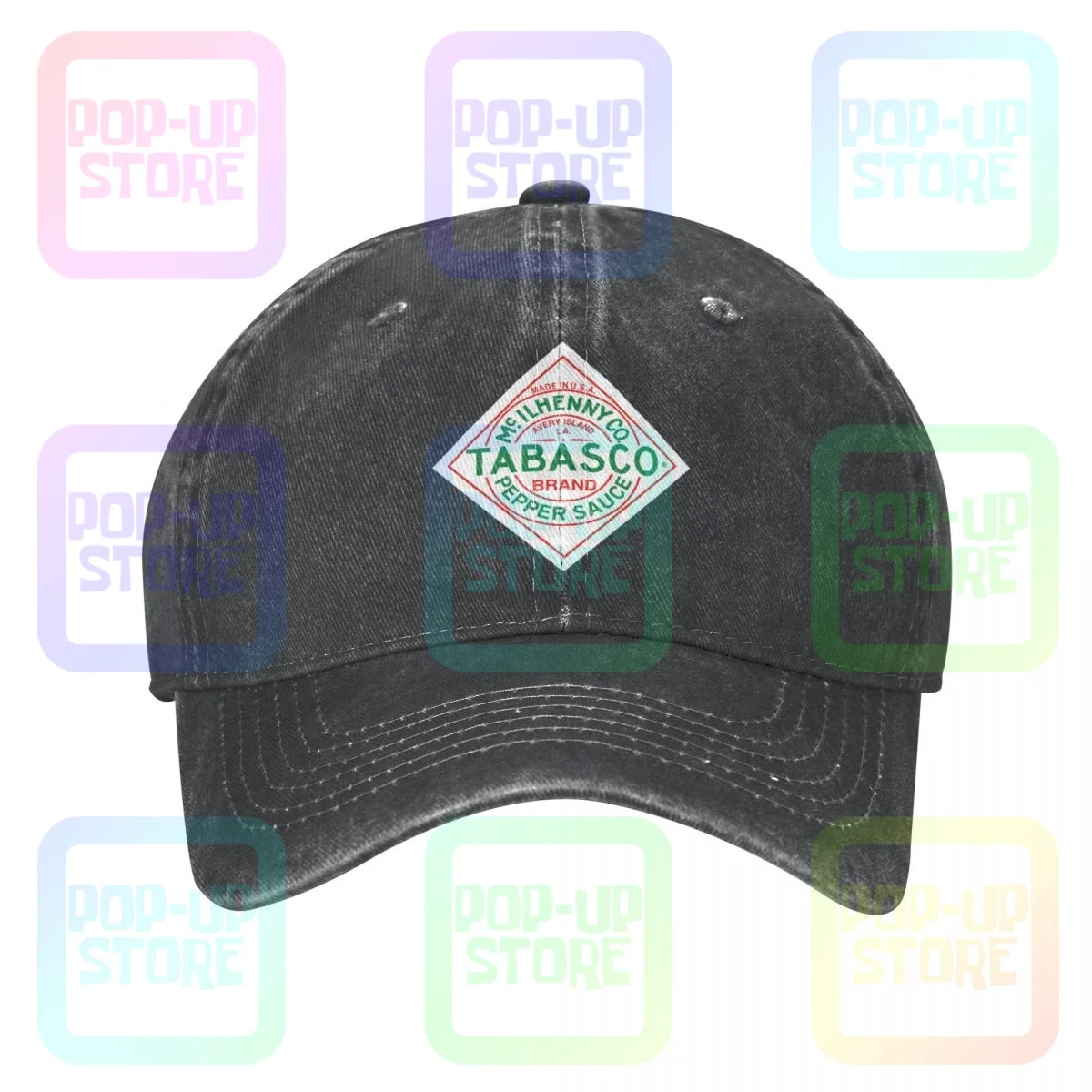 Pomodoro Cartone Animato Tabasco Salsa Pepe Lavato Denim Berretto Da Baseball Cappelli Camionista Best Seller