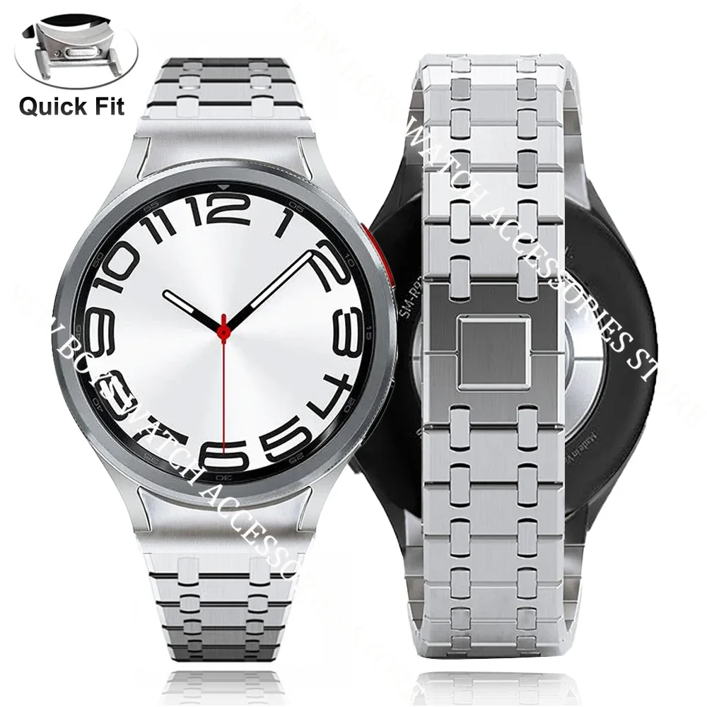 Luxury Quick Fit Stainless Steel Watch Strap - No Gap Design