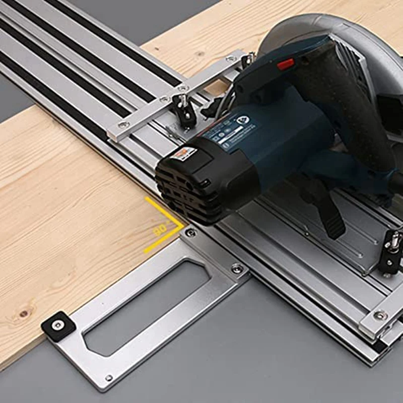 

Hot Woodworking Angle Stop Electric Circular Saw Track Saw Angle Cutting Board Tool 90 Degree Right Angle Guide Rail Clamp