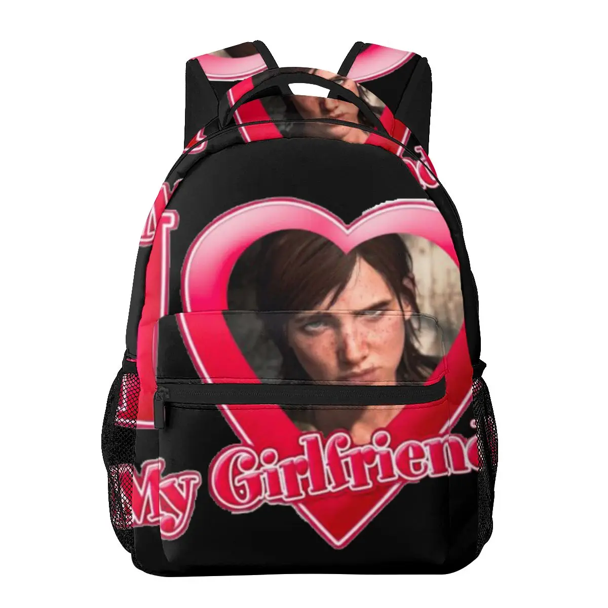 I Love My Girlfriend Ellie Williams Casual Backpack Unisex Students Leisure Travel Computer Backpack