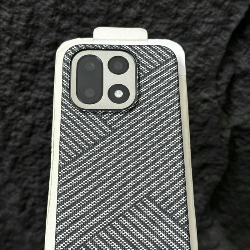 Retro Cooling Ultra Thin Carbon Fiber Pattern Frosted Frameless Business Case Cover