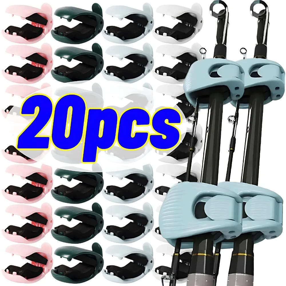 Fishing Rod Holder Fixer Clip 20/5Pcs