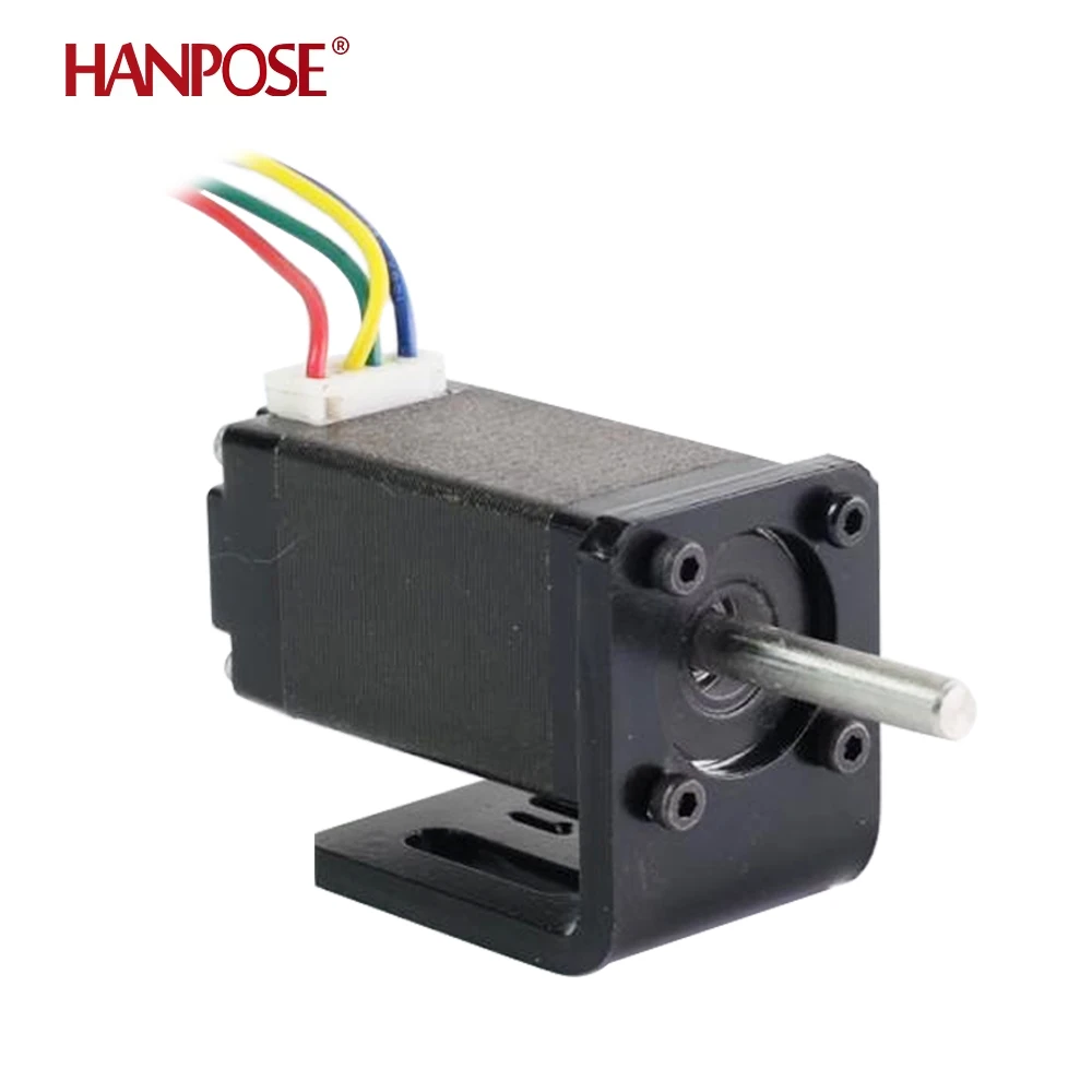 HANPOSE Nema8 스테퍼 모터 20HS24+KT20 브래킷 0.8A 12mN.m 24mm 20 시리즈 모터 광고 기기용 스테퍼 모터 nema8