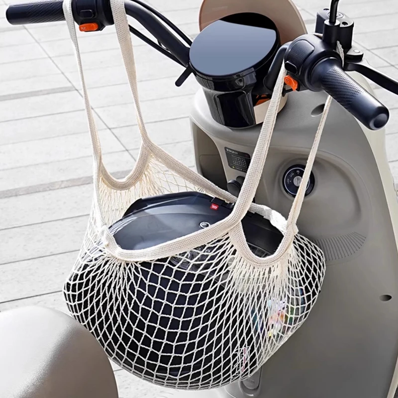 Cycling Gear Mesh Pouch: Versatile Handlebar Tote and Bike Accessories Bag