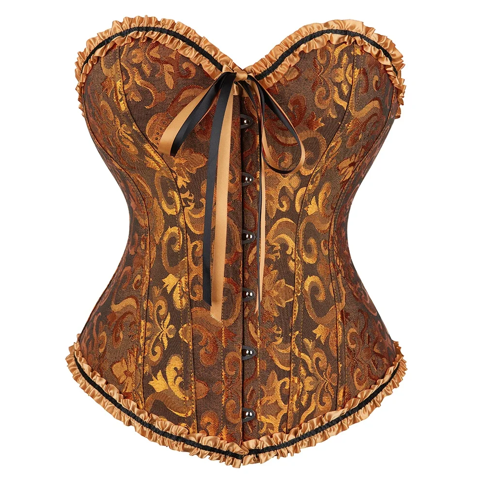 Women's Vintage Gothic Victorian Lace-Up Corset Top - Slimming Waist Shapewear