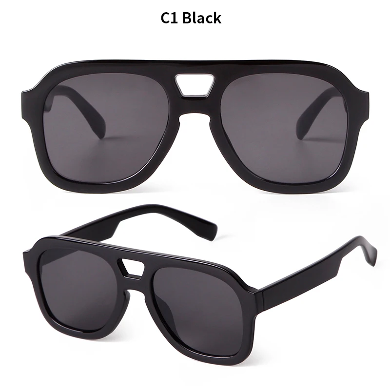 Sorvino Vintage Retro Frauen Männer 70er Jahre avaition Sonnenbrille klassische trend ige quadratische gesungene Brille für Damen gelb – Detail 5