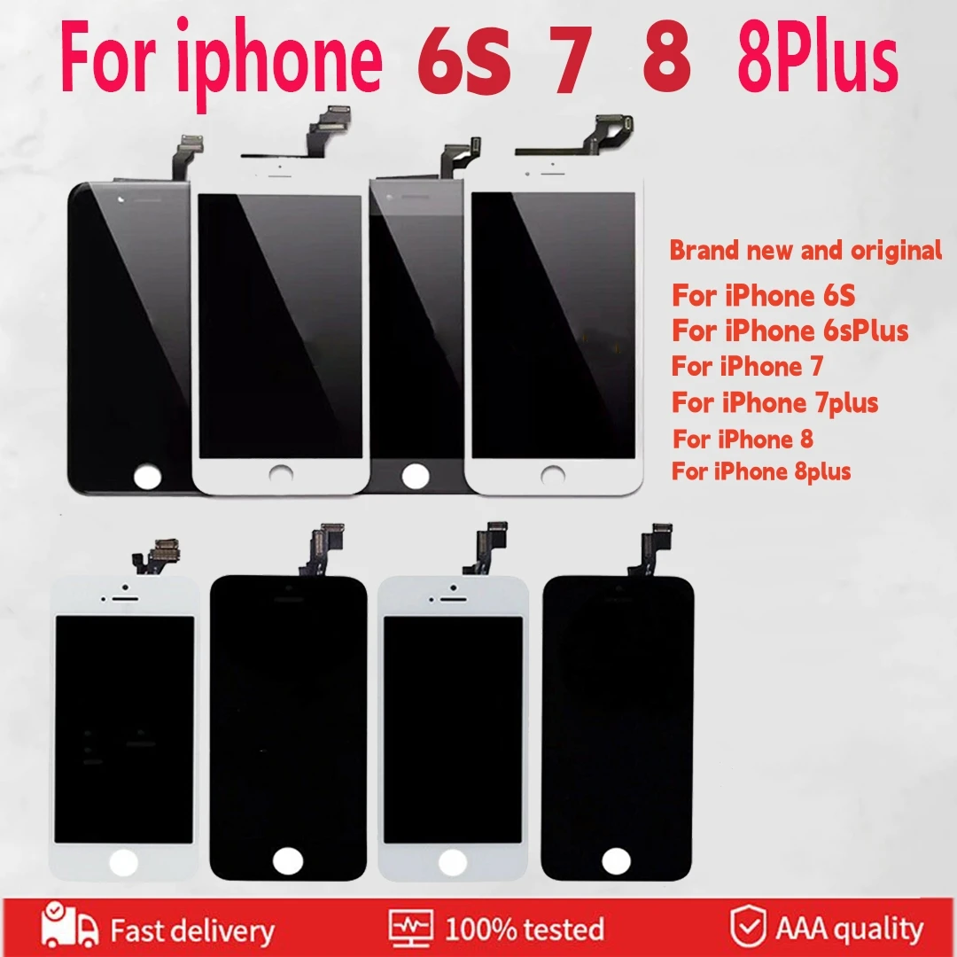 

AAA +++ экран для iPhone 6 6S 7 8 Plus ЖК-дисплей с идеальным 3D сенсорным дигитайзером в сборе дисплей