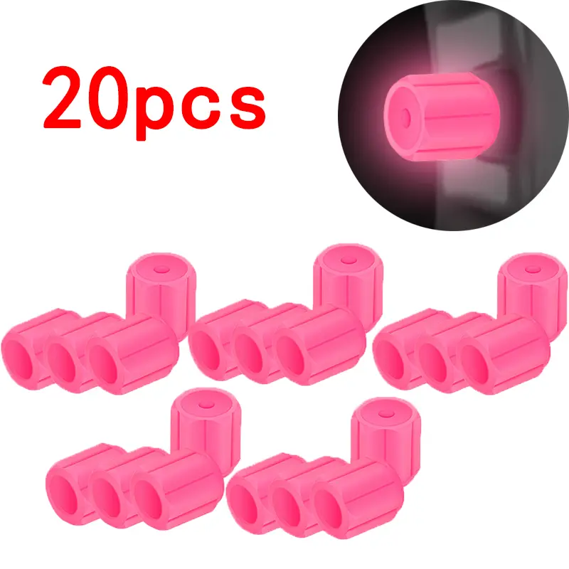 Luminous Tire Valve Caps 6 Colors Car Motorcycle Glowing Valve Cover Car Tire Wheel Hub Styling Tool Auto Accessories 4/8/20pcs - Image 16