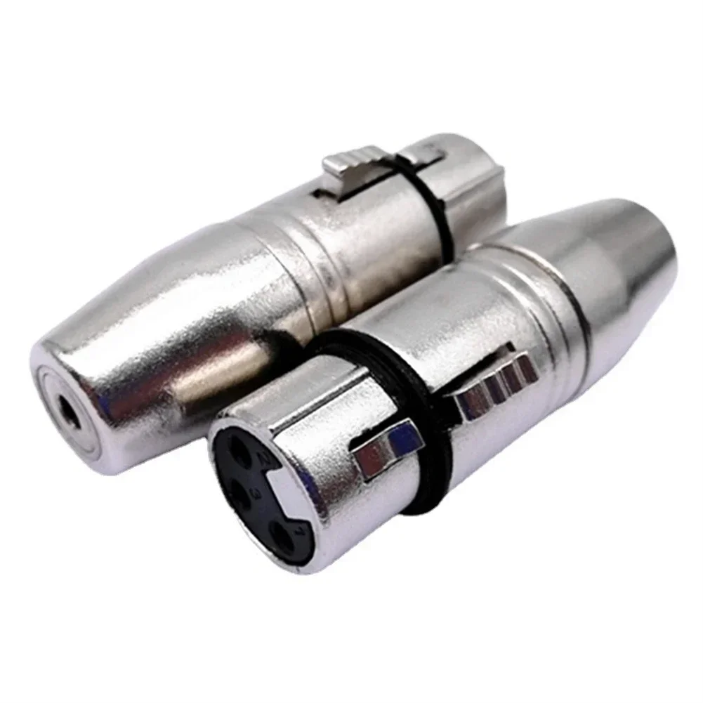 3-Pin XLR To 3.5mm Female Stereo Audio Connector Microphone Adaptors Coupler XLR 3 Pin Male Plug Converter To 3.5mm Mini Jack audio adapter audio adapter set