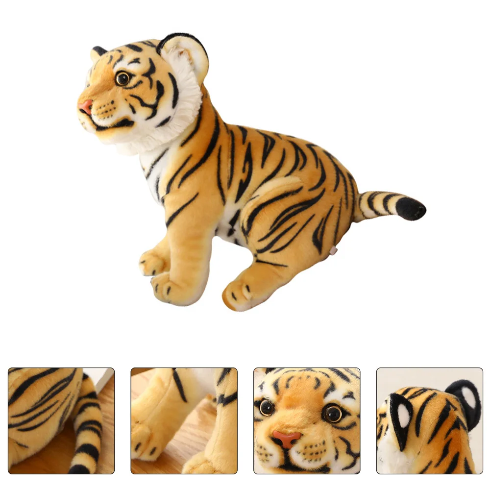 

Large Stuffed Animals Plush Toy Cartoon Decorative Tiger Zodiac Pp Cotton Bedroom Adorn