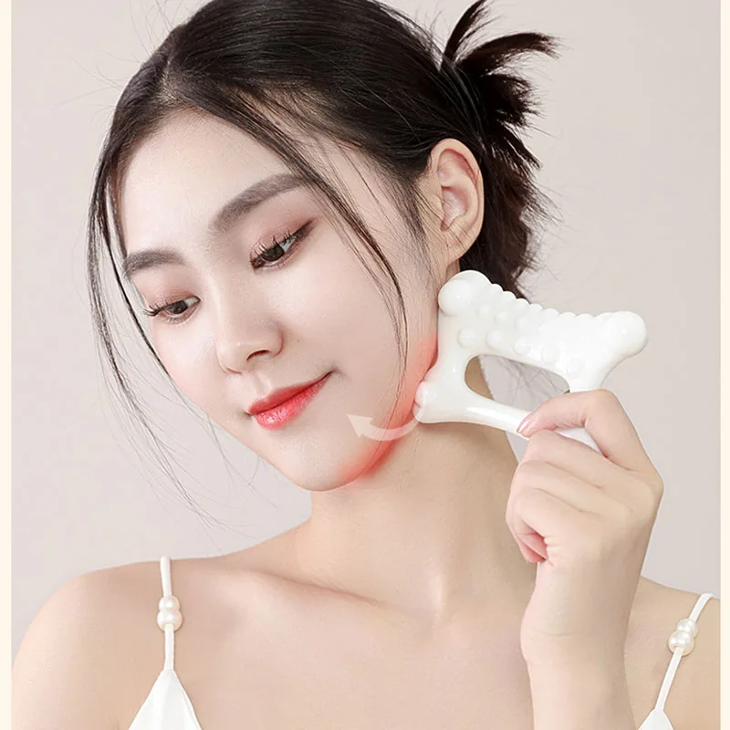 Resin Gua Sha Massage Tool Face Lift Lymphatic Drainage Trigger Guasha Board For Neck Leg Arm Body Muscle Relief