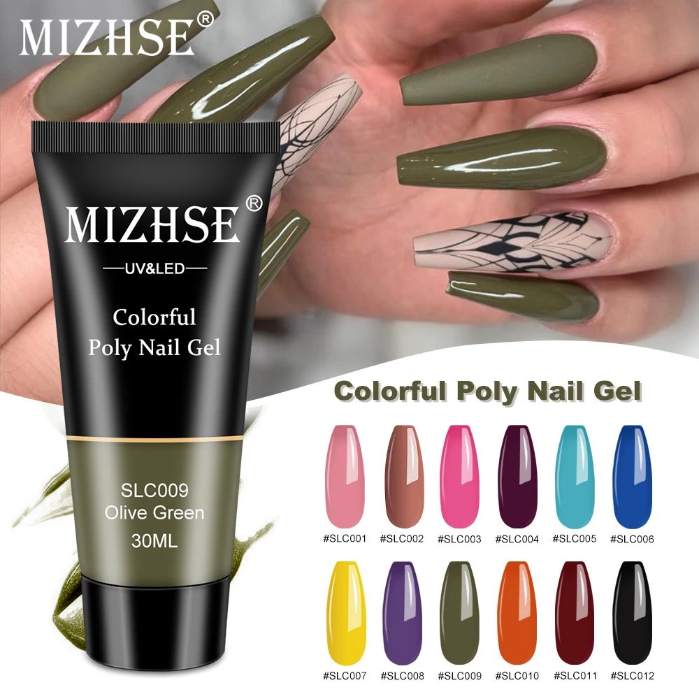 Mizhse Nail Extension Poly Nail Gel Polish With Nail Tips Dual Form Qiuck  Extension Gel Soak Off Uv Building Gel Nail Art Design - Nail Gel -  AliExpress