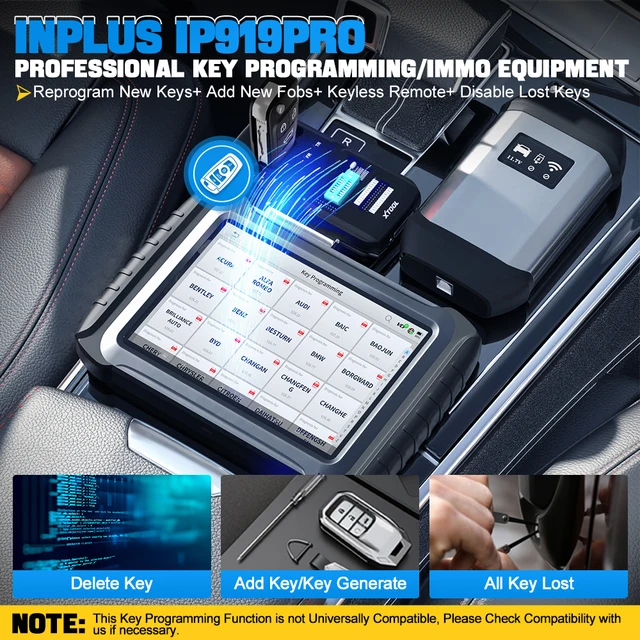 XTOOL INPLUS IP919PRO Car Diagnostic Scanner Automotivo Tools ECU Coding Programming 42 Service CANFD DOIP Topology FCA AutoAuth 5