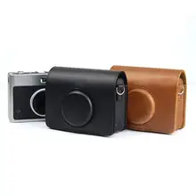 Camera Protective Case Dust-proof Shock-proof Portable Digital Camera Faux Leather Vintage Storage Case for Instax Mini EVO