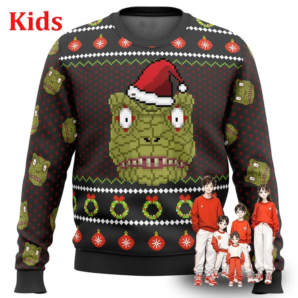 

Kaiman Dorohedoro Ugly Christmas Sweater Christmas Sweater Gift Santa Claus Pullover Kids 3D Sweatshirt And Top Autumn And