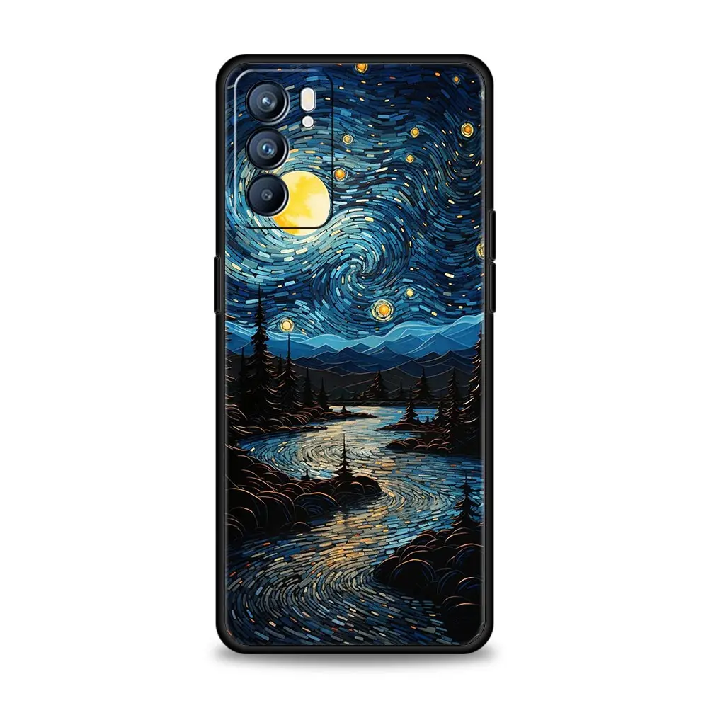 Starry Night Van Gogh Artistic Phone Case Cover