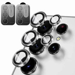 Premium Tempered Glass Camera Lens Protectors with Metal Guard (2 - Pack) - Samsung S23 (Silver x2)