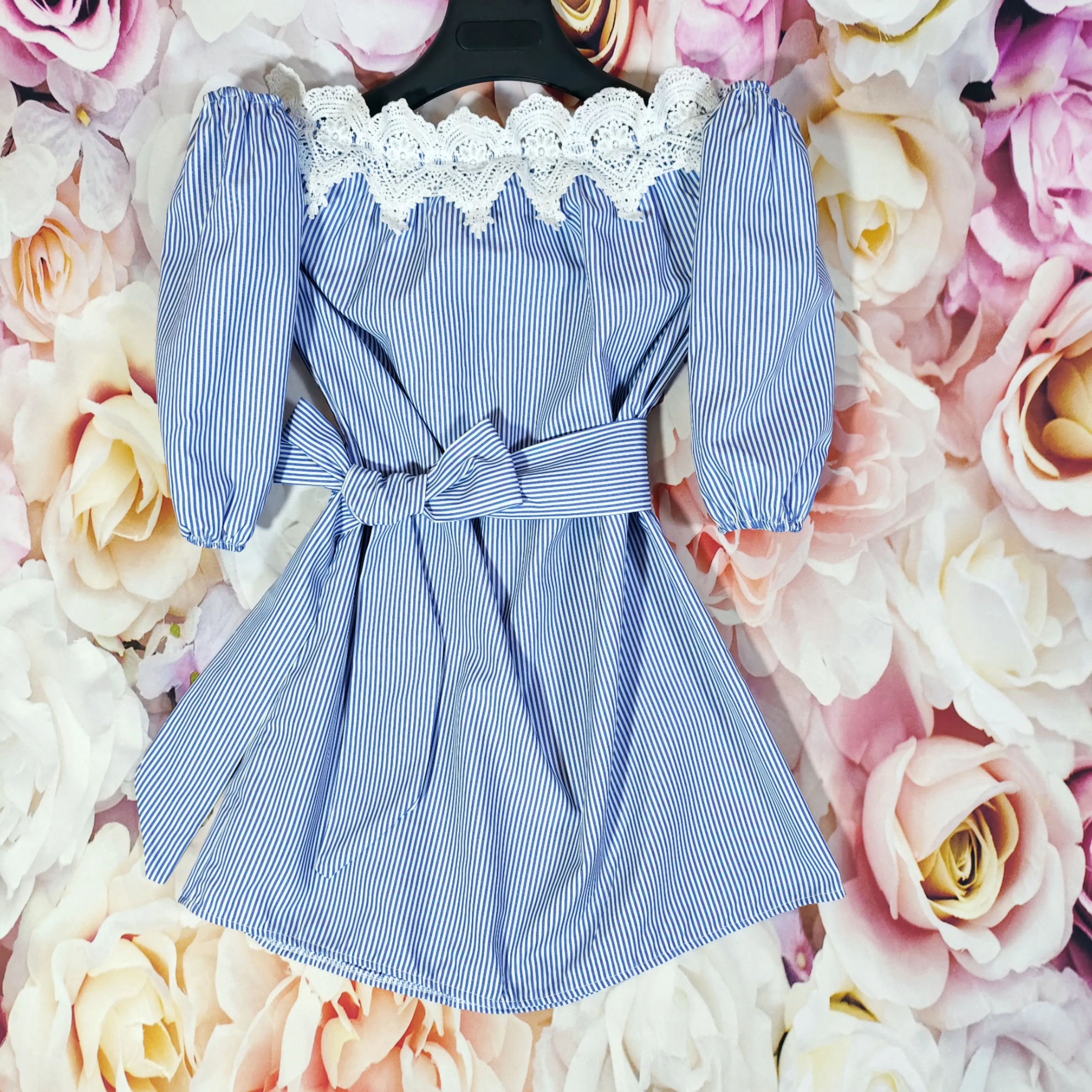 Women Dress Summer Fashion Striped Vestidos Elegantes Vestido Dresses Women Clothing Summer Vestido Feminino Mini Dress