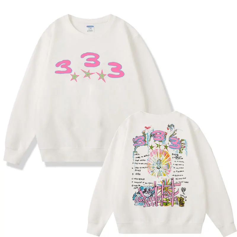 Bladee 333 Hip Hop Trend Skate Drain Gang Sweatshirt Men Women