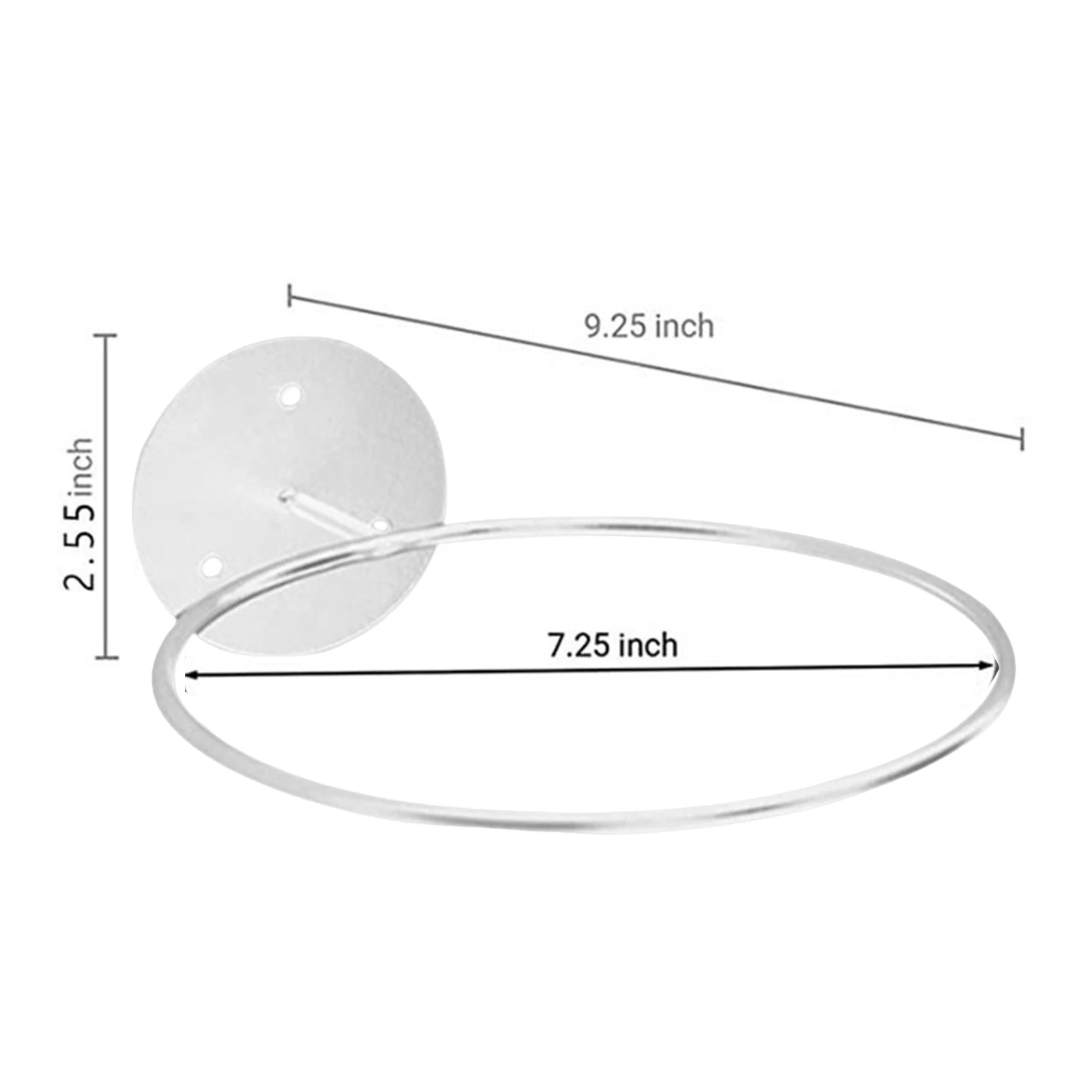 Wall Mounted Ball Storage Sports Ball Holder Universal Rack Metal Holder Black/White for Bedroom Living Room Gym