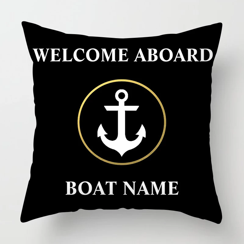 Nordic Black Nautical Series Pillowcase 60*60 Home Decoration Sofa Decoration Cushion Cover 45*45 Customizable 4
