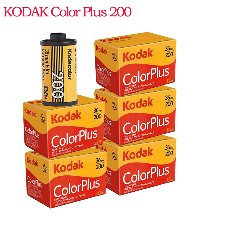 KODAK ColorPlus 200 컬러 필름 슈트, M35, M38 카메라용, 50 롤 (36 노출/롤), 35mm