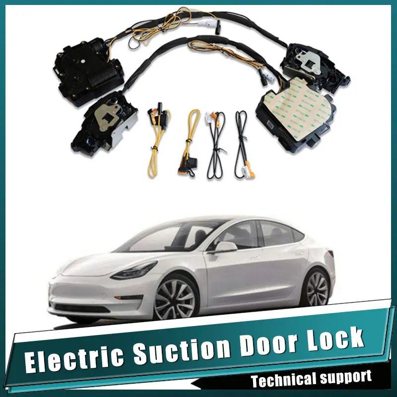 Smart Electric Suncion Door Lock for Tesla S Tesla model 3 2017+ Auto Soft Close Super Silence
