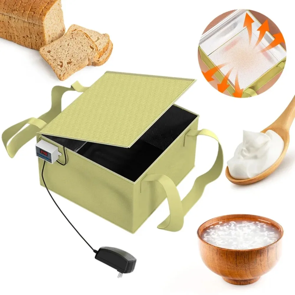 -50-110 Celsius Dough Proofing Box with Heating Pad Foldable Dough Fermentation Cabinet Precise Temperature Control dough proofing box