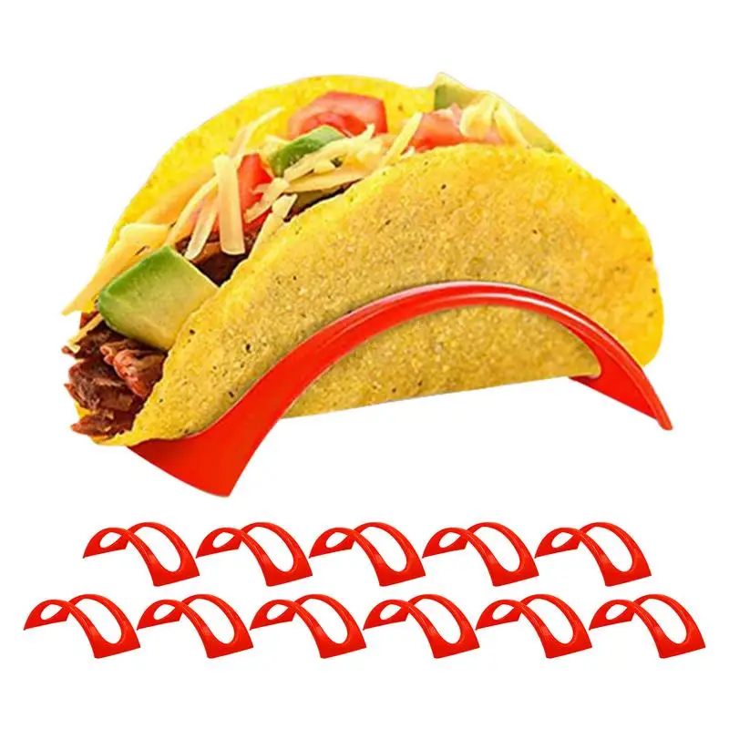 

Colorful Taco Holder Set High Quality Soft & Hard Taco Shell Holder Dishwasher & Microwave Safe Taco Holder Stands Set For Home